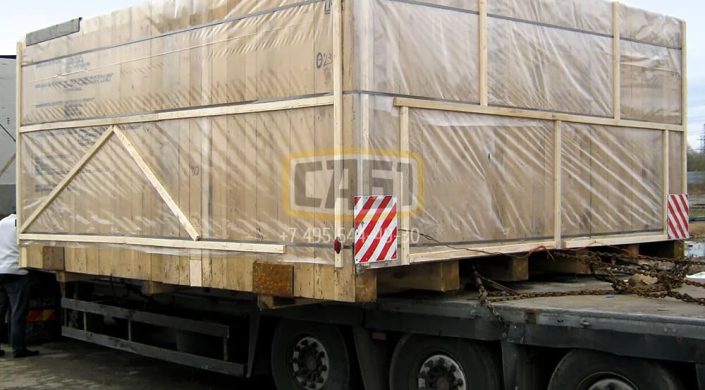 Транспортировка упакованного оборудования